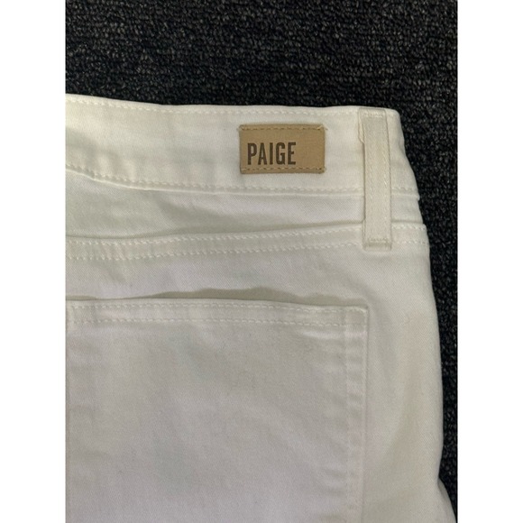 Paige Kylie‎ Crop White Sz 27 Stretch Jeans Cotton Elastaine Blend - Picture 9 of 9
